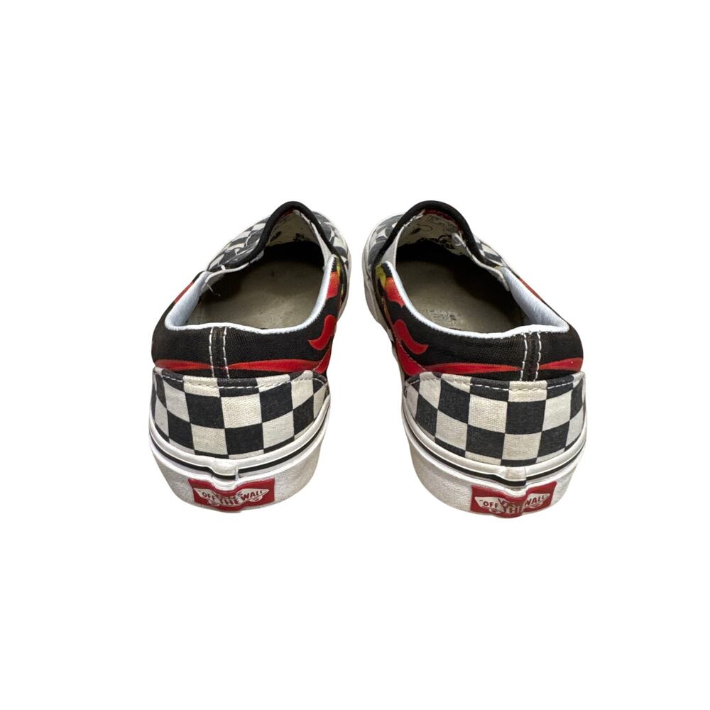 Vans x Disney Mickey & Minnie Check/Flames Women's size 6.5/Men's size 5 - Picture 3 of 6